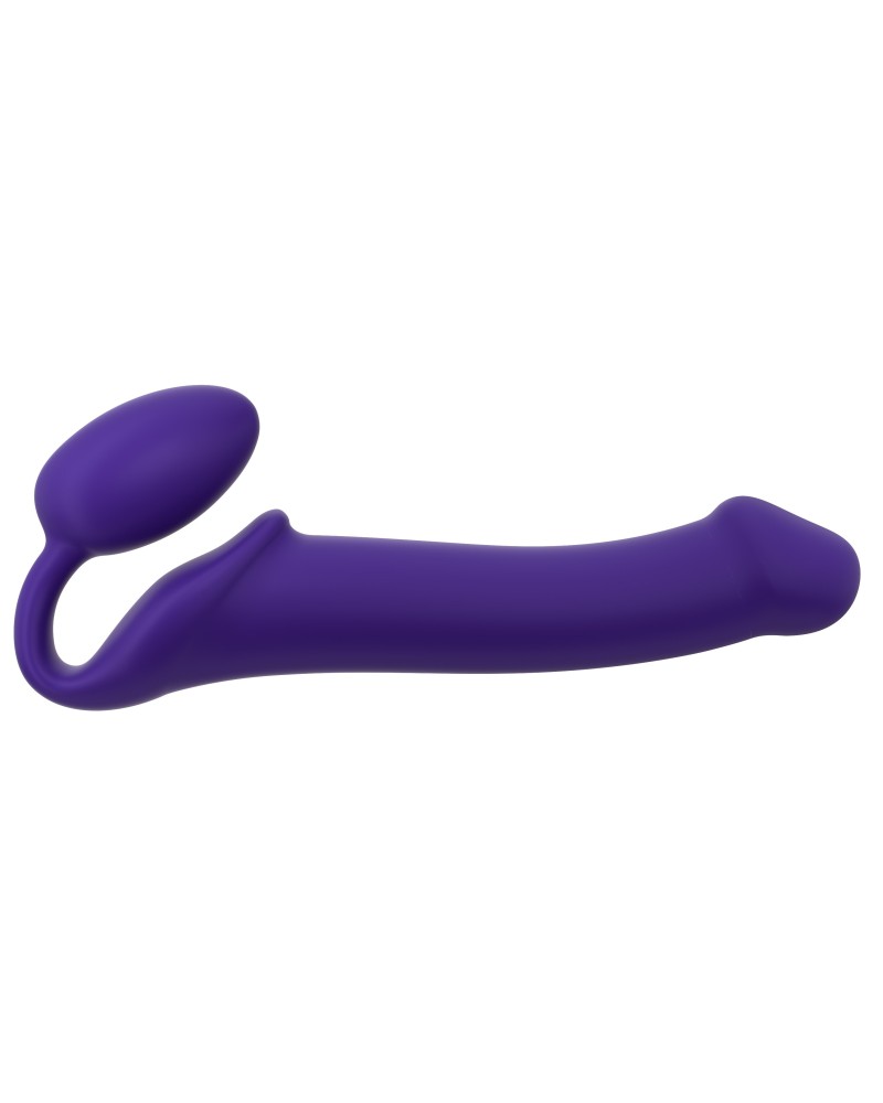 Gode + Plug STRAP-ON-ME Bendable L 16 x 3.7 cm Violet pas cher