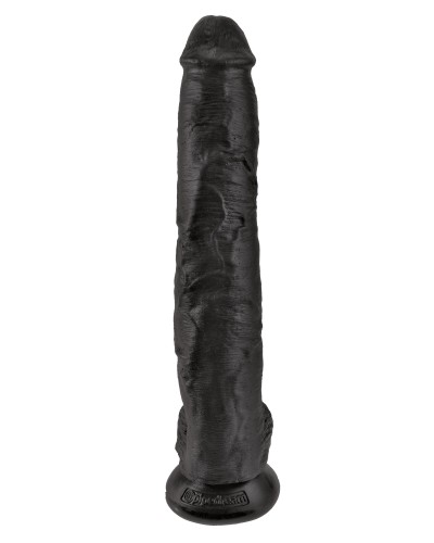 Gode King Cock 30 x 6cm Noir pas cher