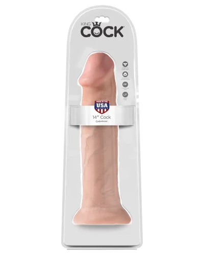 Gode King Cock 32.5 x 8 cm Flesh pas cher