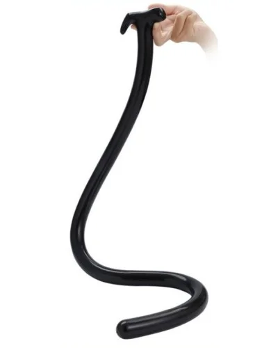 Gode long Mega Snake 100 x 3cm Noir pas cher