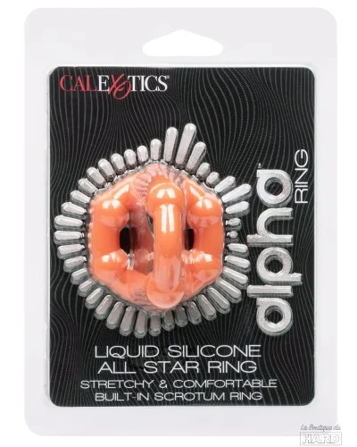 Ballstretcher Silicone All Star Ring Alpha Orange pas cher