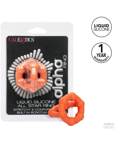 Ballstretcher Silicone All Star Ring Alpha Orange pas cher