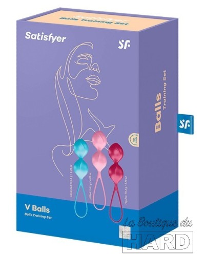 Boules de Geisha V-Balls Satisfyer 8 x 3.4cm pas cher