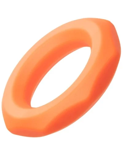 Cockring Silicone Sexagon Alpha 37mm Orange pas cher