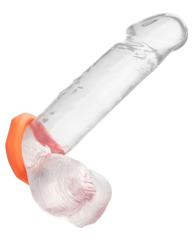 Cockring Silicone Sexagon Alpha 37mm Orange pas cher