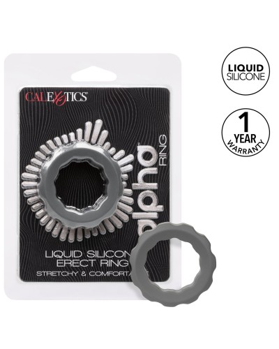 Cockring Silicone Erect Ring Alpha 37mm Gris pas cher