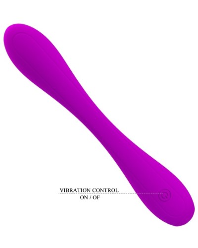 Vibromasseur souple Yedda Pretty Love 17 x 2.7 cm Violet pas cher