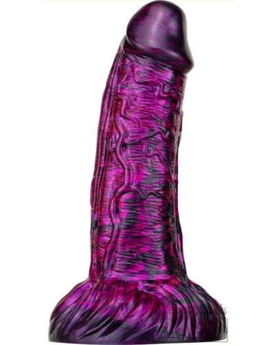 Gode Fantasy Gentax 16 x 5cm Violet-Noir pas cher