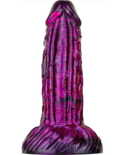 Gode Fantasy Gentax 16 x 5cm Violet-Noir pas cher