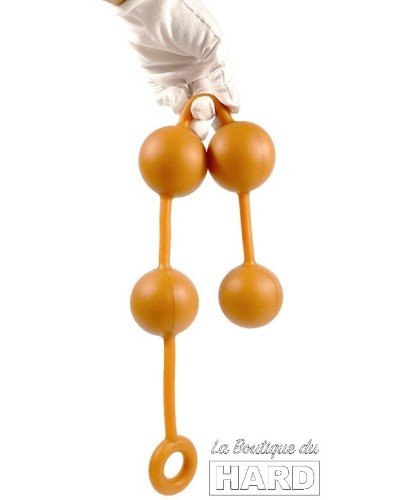 Boules anales en silicone Ass Orange 50 x 5.5cm pas cher