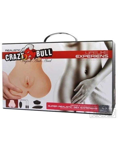 Masturbateur Fessier Vibrant Crazy Bull Duo Vagina pas cher