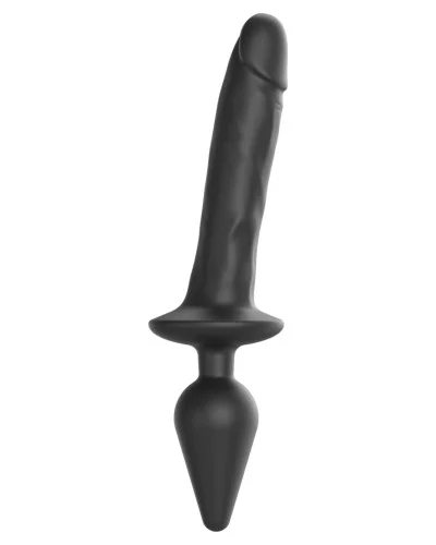 Plug Dildo Switch Realistic Strap-On-Me XXL 18 x 4cm Noir  pas cher