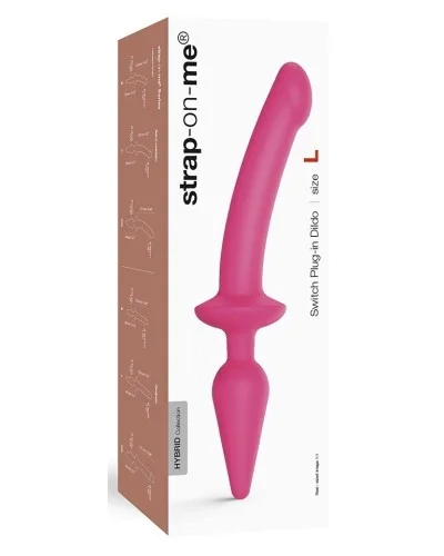 Plug Dildo Switch Strap-On-Me L 16 x 3.4cm Rose  pas cher