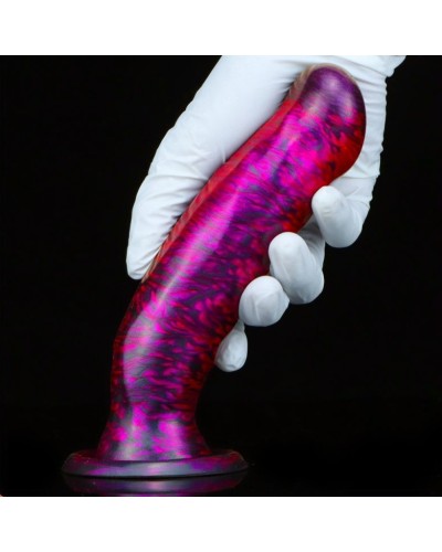 Gode Fantasy Marbex 19 x 4cm Violet-Noir  pas cher