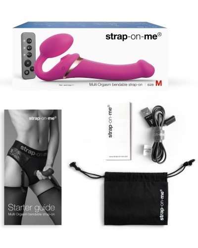 Dildo Multi Orgasm Strap-On-Me S 14.5 x 3.4cm Fuchsia
