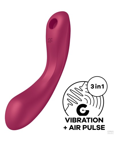 Stimulateur de clitoris Curvy Trinity 1 Satisfyer Rose