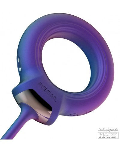 Cockring + Plug vibrant Eclipse Hueman 6.5 x 3cm - Diamètre 45mm