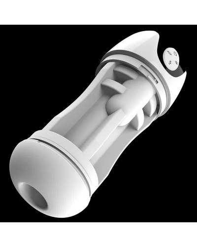 Masturbateur automatique Max Cup Vibrations et Succion Blanc