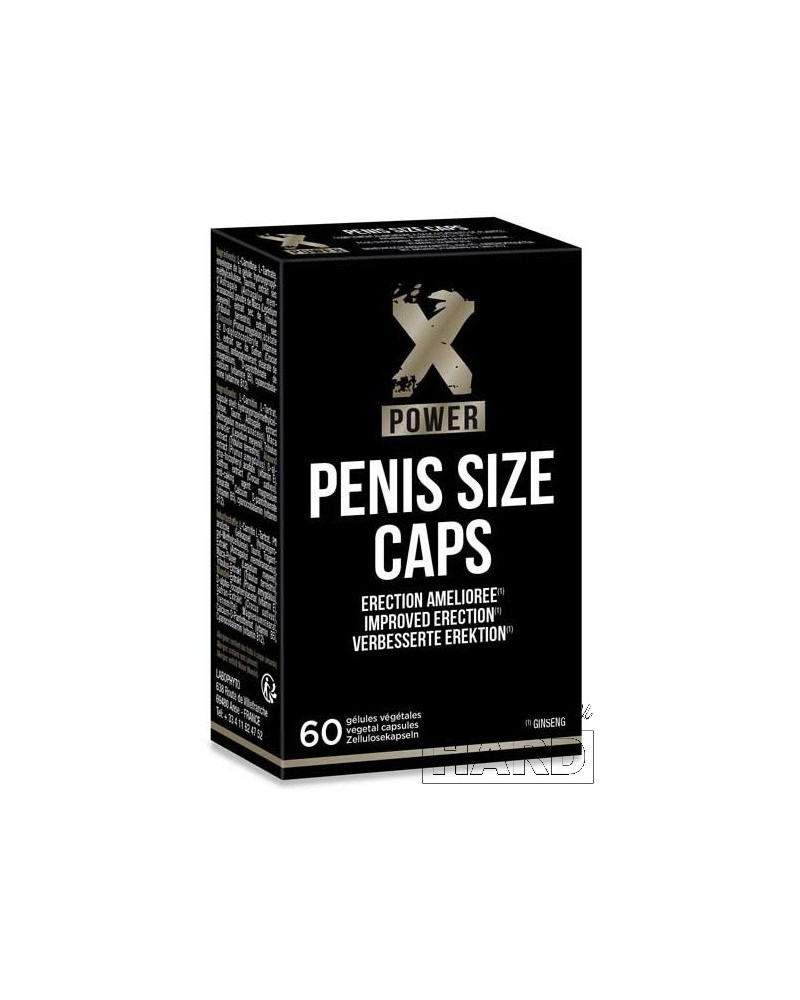 Stimulant d'érection Penis Size Caps XPower 60 Gélules sur la Boutique du Hard