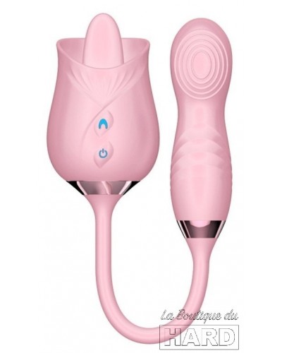 Stimulateur Rose Licking 11 x 3cm Rose sur la Boutique du Hard