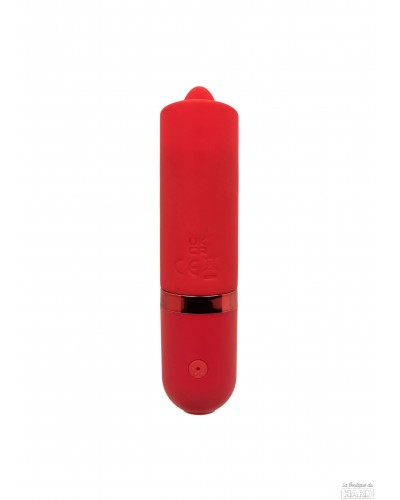 Stimulateur de clitoris avec langue Kyst Flicker Rouge sur la Boutique du Hard