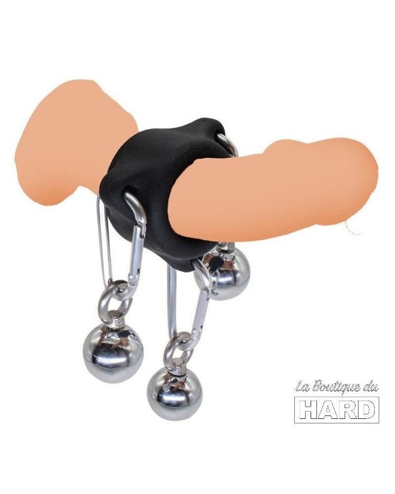 Anneau en silicone avec boules 32mm - Poids 260g sur la Boutique du Hard