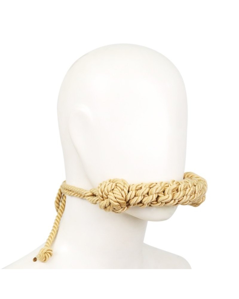 Bâillon Cordage Hemp Gag 12cm sur la Boutique du Hard