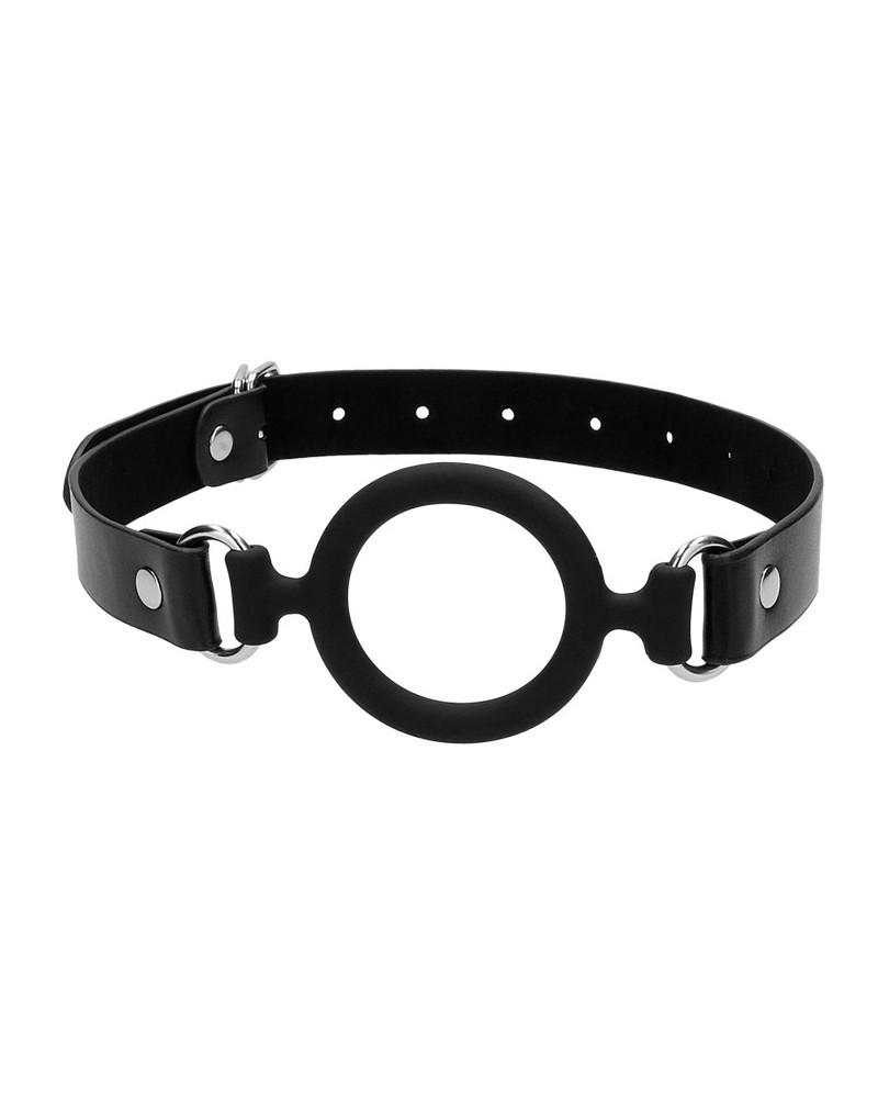 Bâillon en silicone Ring Gag 40mm Noir sur la Boutique du Hard