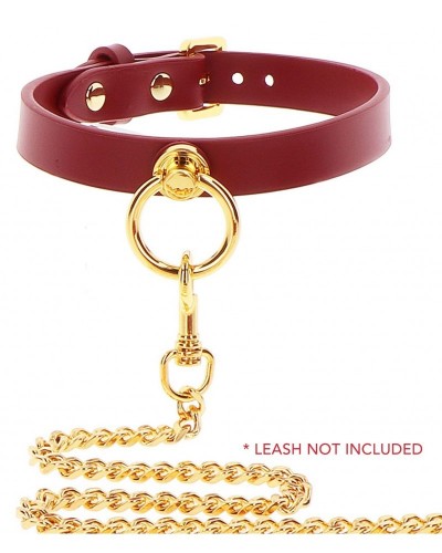 Collier O-Ring Taboom Rouge sur la Boutique du Hard