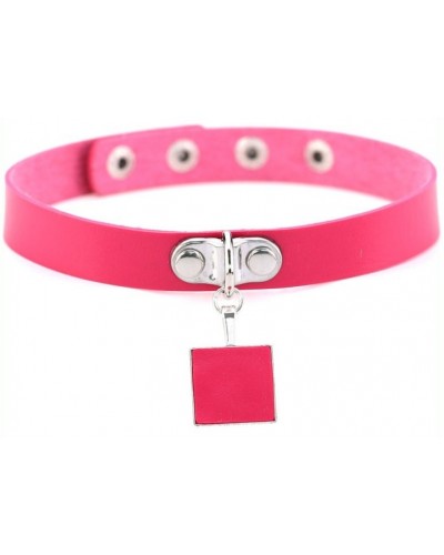 Ras de cou Square Neck Rose  sur la Boutique du Hard