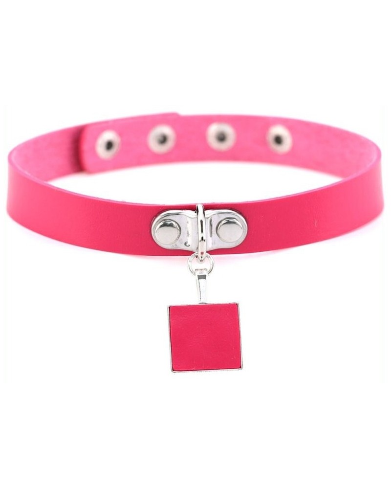 Ras de cou Square Neck Rose  sur la Boutique du Hard