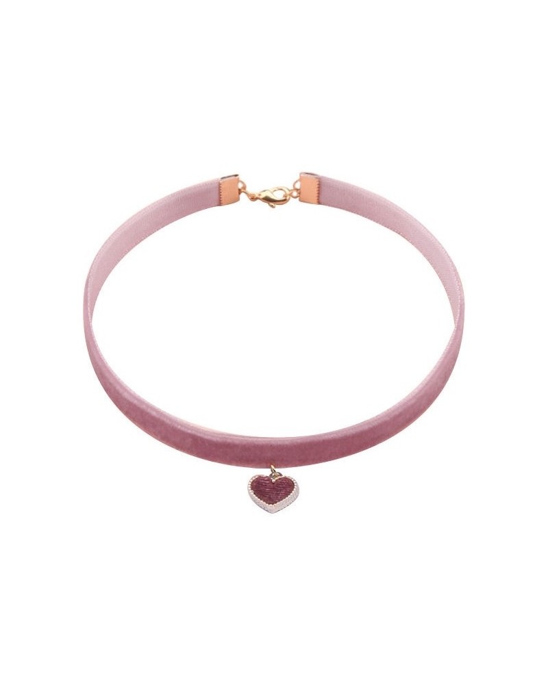 Ras de cou Lotus Heart Rose sur la Boutique du Hard