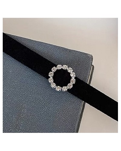 Ras de cou Diamond Circle Noir sur la Boutique du Hard