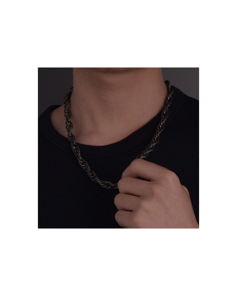 Collier en métal Enlace 60cm sur la Boutique du Hard