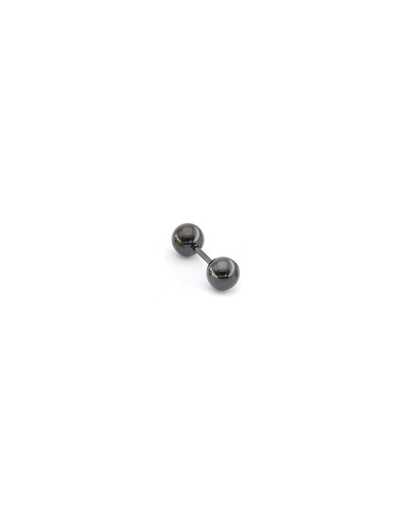 Clou d'oreille Ball Duo Noir sur la Boutique du Hard