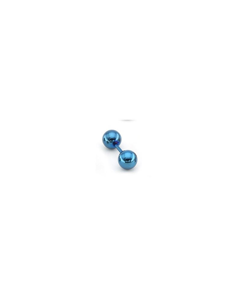 Clou d'oreille Ball Duo Bleu sur la Boutique du Hard