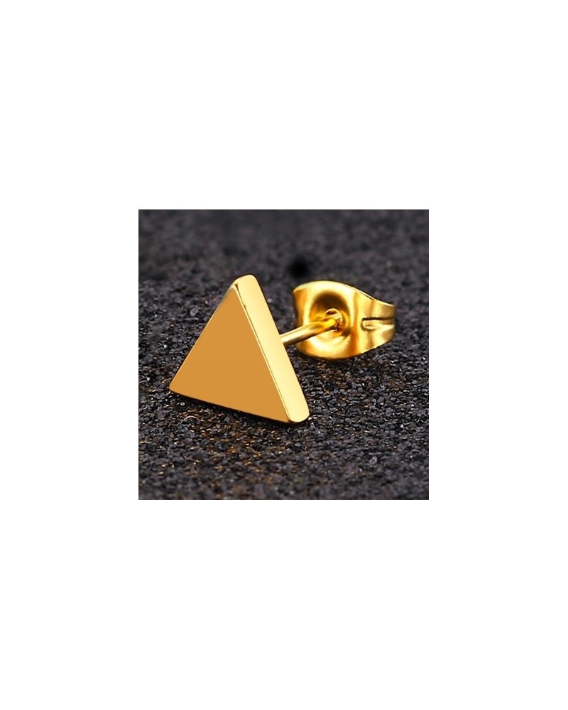 Clou d'oreille Triangle 6mm doré sur la Boutique du Hard