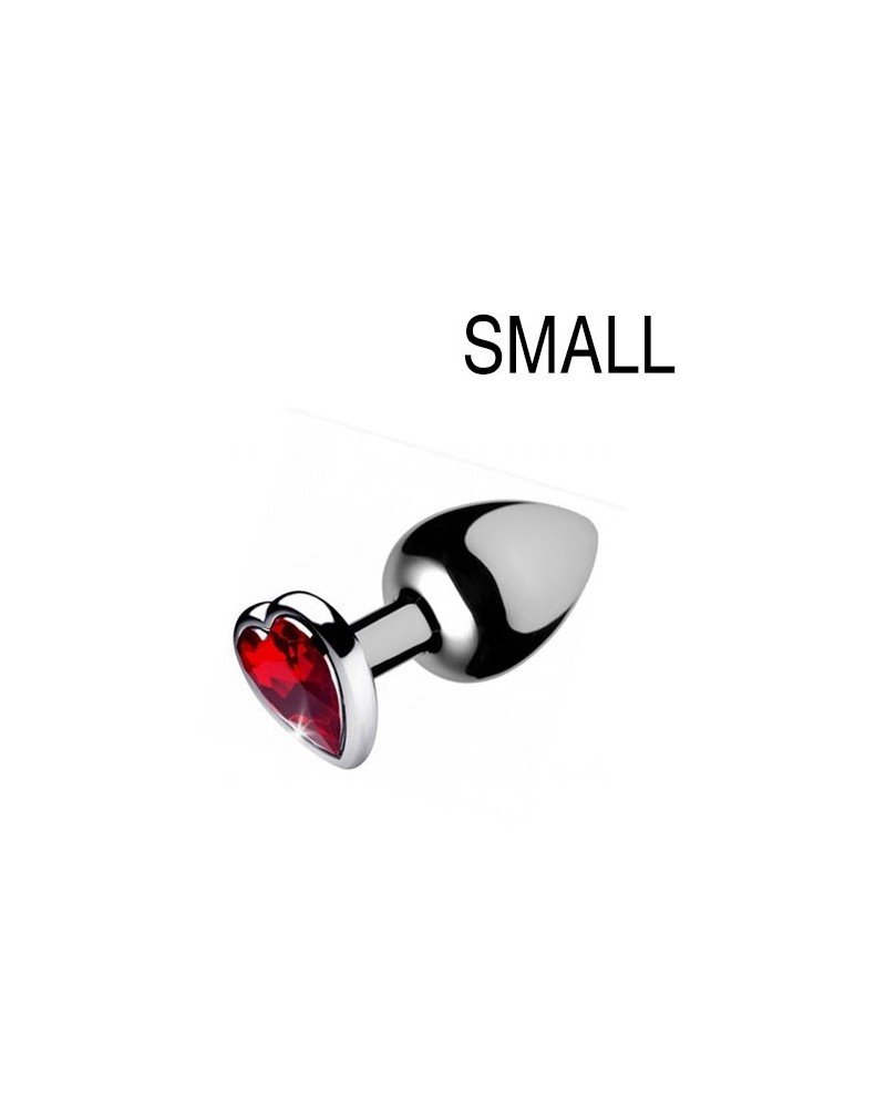 Plug bijou Heart Gem Rouge 6.5 x 2.7 cm sur la Boutique du Hard