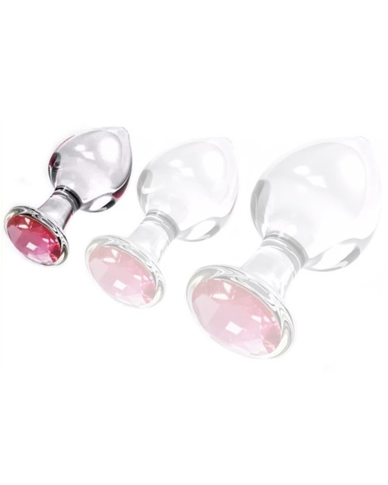 Plug Bijou en Verre Diamond Glassy S 6.5 x 2.7cm sur la Boutique du Hard