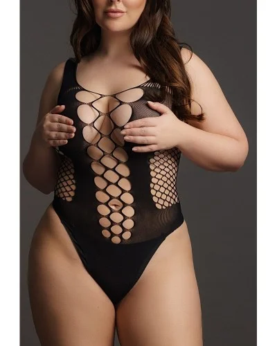 Body Grande Taille Freya - Noir sur la Boutique du Hard