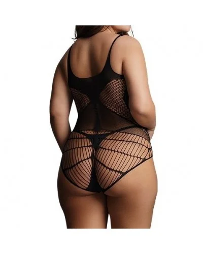 Body Grande Taille CONTRAST NET Noir sur la Boutique du Hard