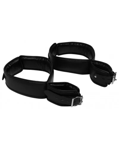 Attaches Poignets et Cuisses Wrist Cuffs Noir sur la Boutique du Hard