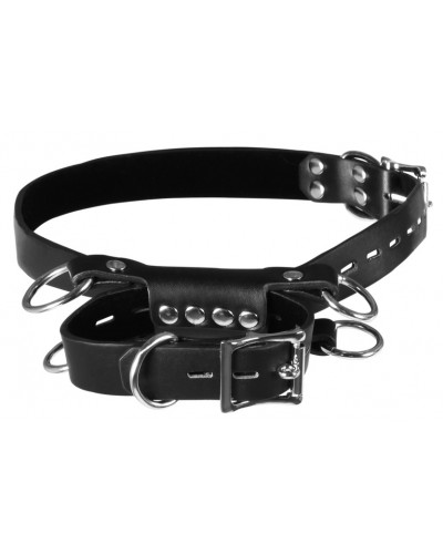 Menottes pour Cuisses Kneeling Cuffs noires sur la Boutique du Hard