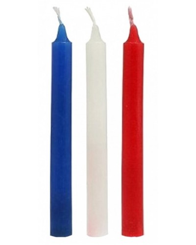 Lot de 3 bougies SM Hot Wax 17.5 cm sur la Boutique du Hard