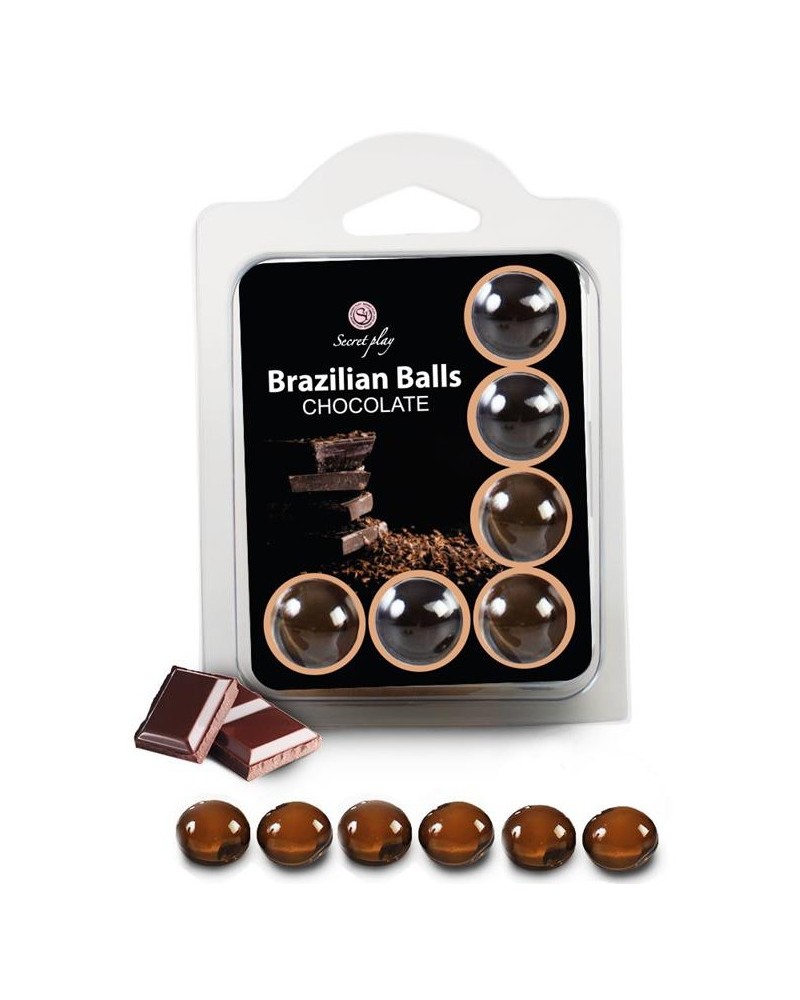 Boules de massage Brazilian Balls Chocolat x6 sur la Boutique du Hard