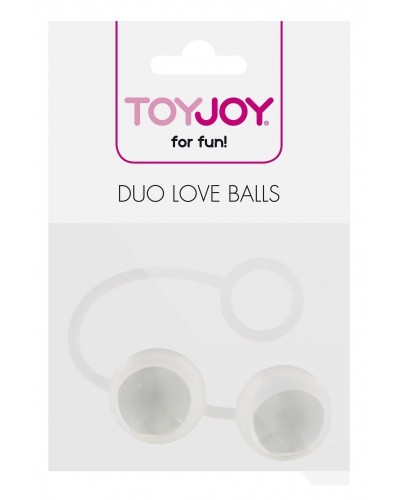 Boules de Geisha en verre Duo Love 2.6cm Transparentes sur la Boutique du Hard