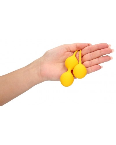 Boules de Kegel en silicone Balls Training Jaunes sur la Boutique du Hard