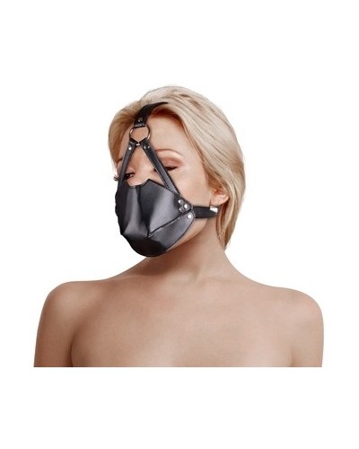 Muselière avec Bâillon Head Harness Noire sur la Boutique du Hard