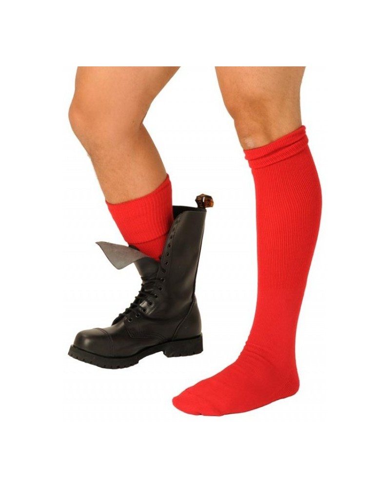 Chaussettes Boot Rouges sur la Boutique du Hard