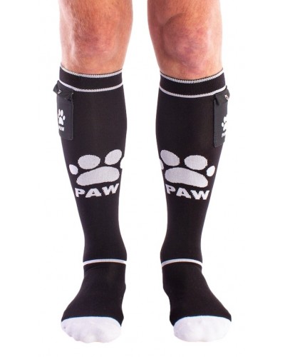 Chaussettes PUPPY Brutus Noir-Blanc sur la Boutique du Hard